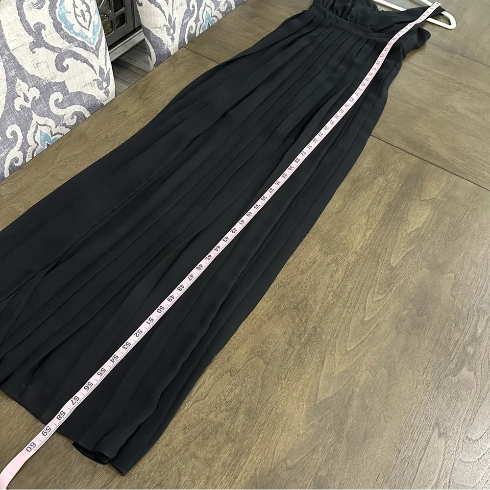 BCBGeneration Black Elegant Pleated Evening Gown Maxi Full Length Size 0 - Picture 13 of 13